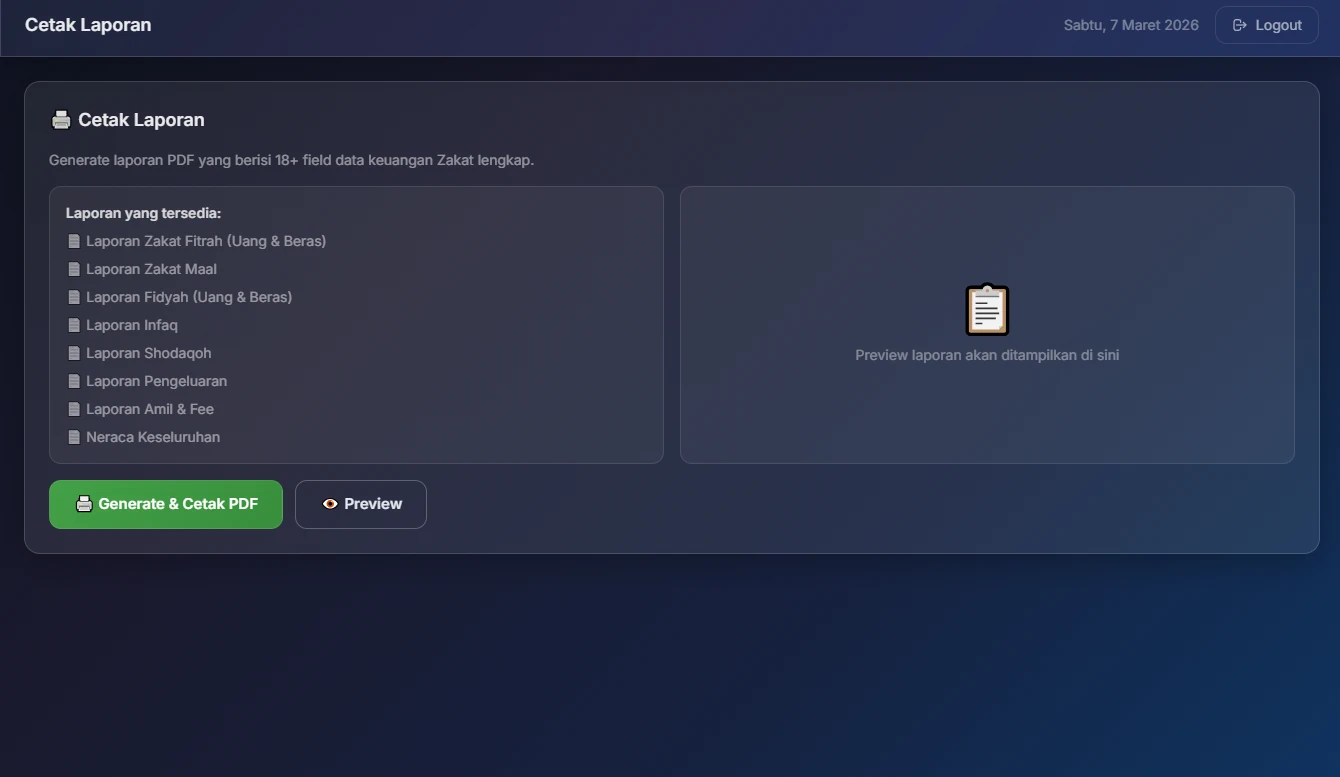 Zakat Management System